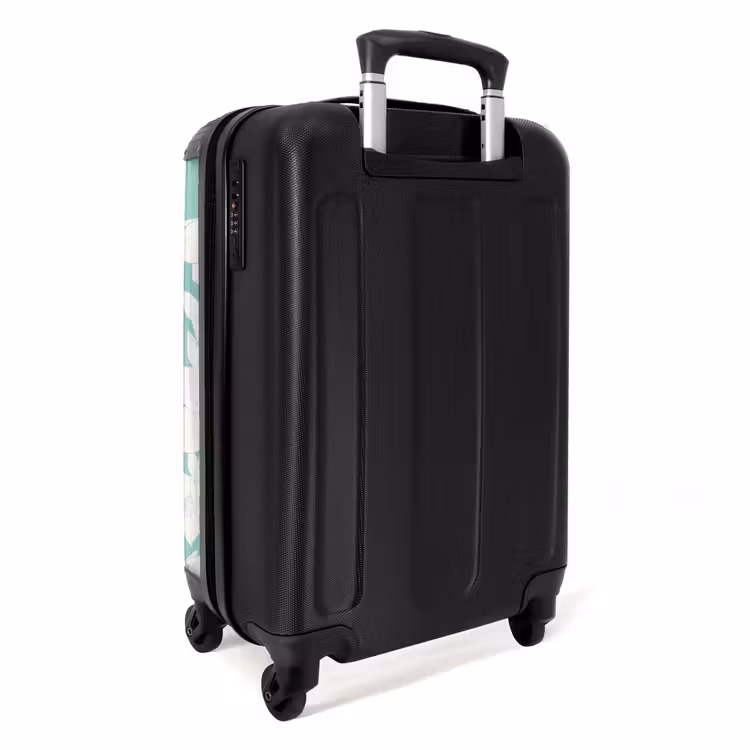 Suitcase - Vintage flowers - Light blue — 2