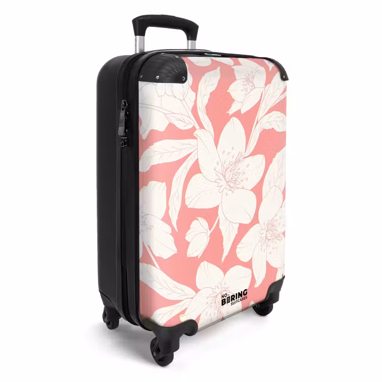 Suitcase - Vintage flowers - Light pink — 4
