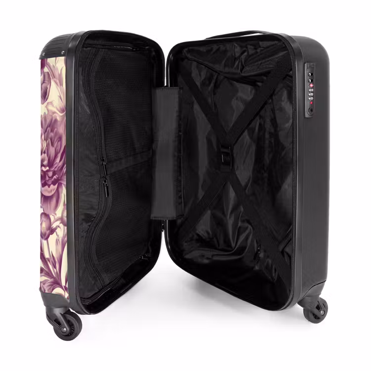 Suitcase - Vintage flowers - Pink — 3