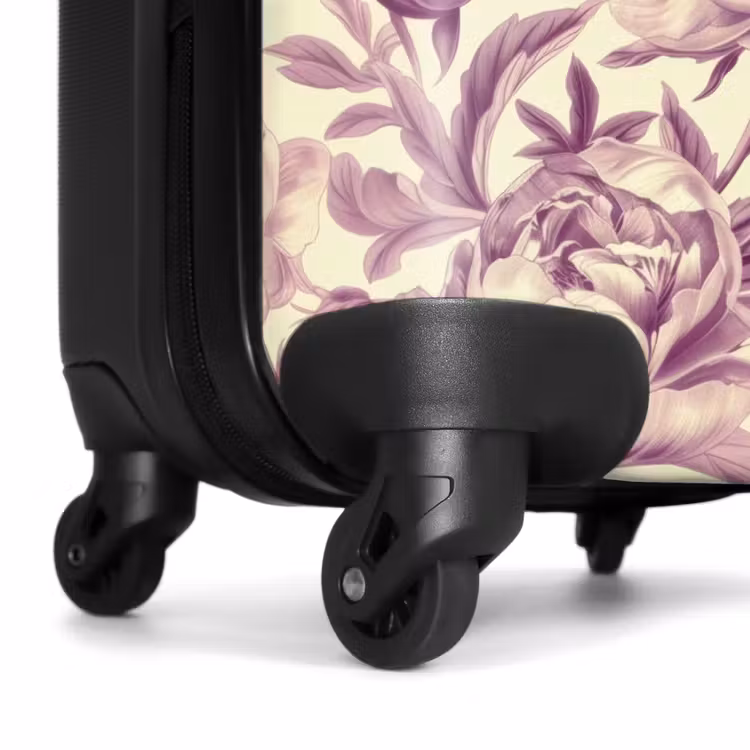 Suitcase - Vintage flowers - Pink — 6