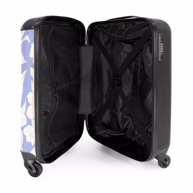 Suitcase - Vintage flowers - Purple — 3