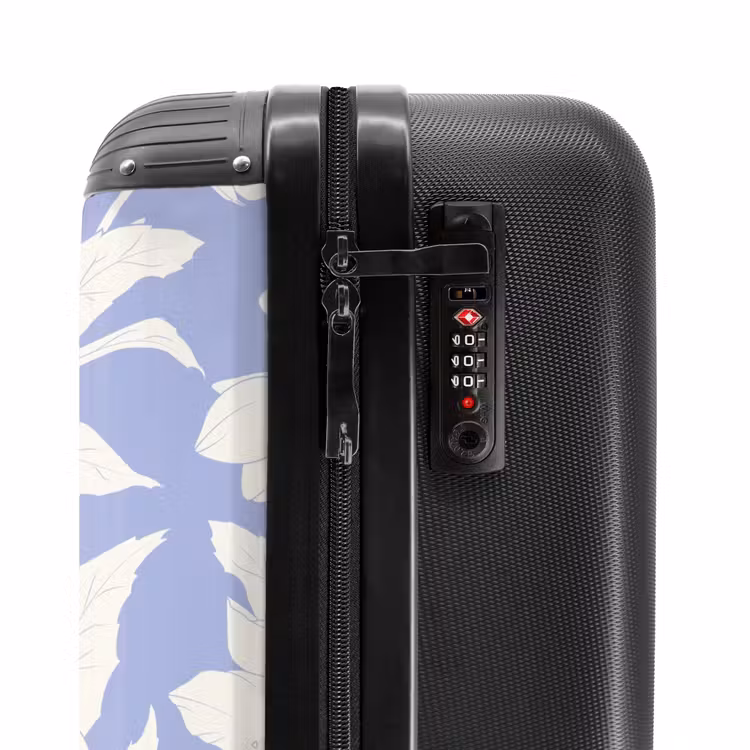 Suitcase - Vintage flowers - Purple — 5