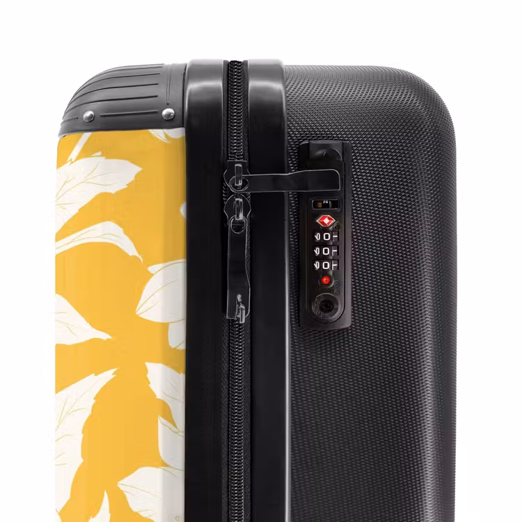 Suitcase - Vintage flowers - Yellow — 5