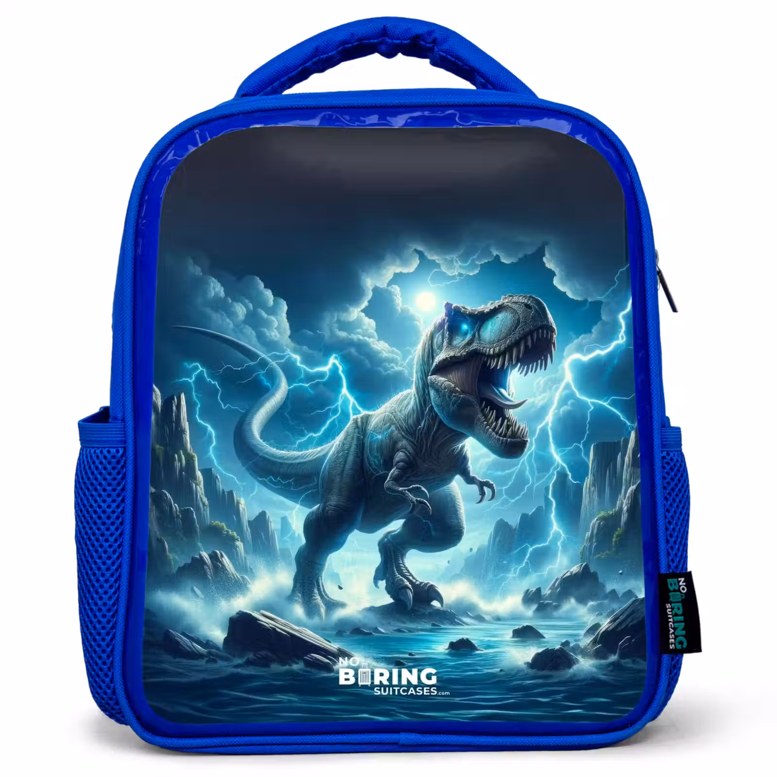 Kids backpack - Blue - Thunderclap dino — 1