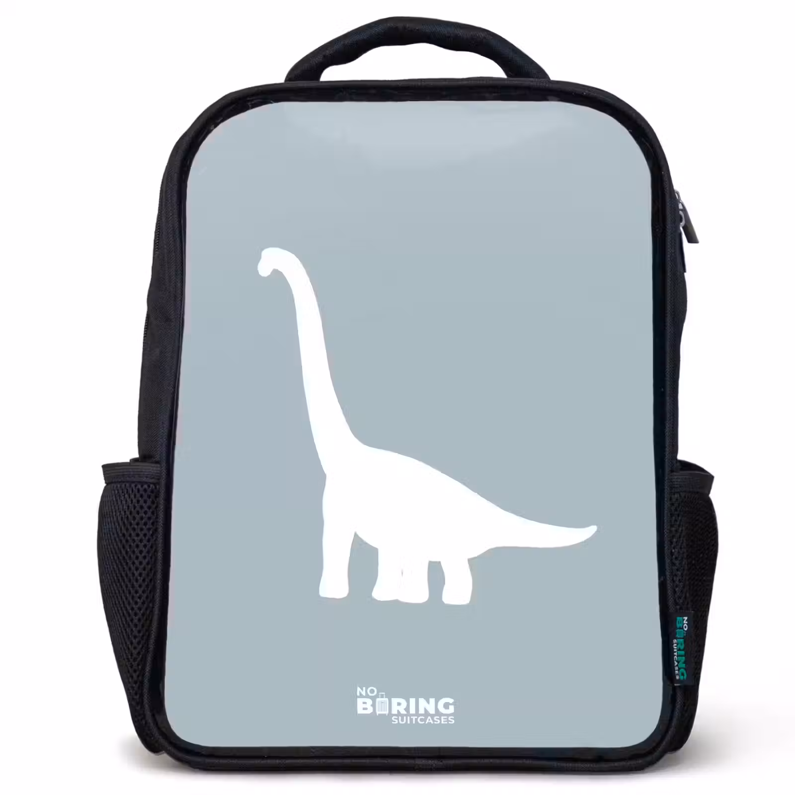 Kids backpack - Blue with Brachiosaurus dino — 1