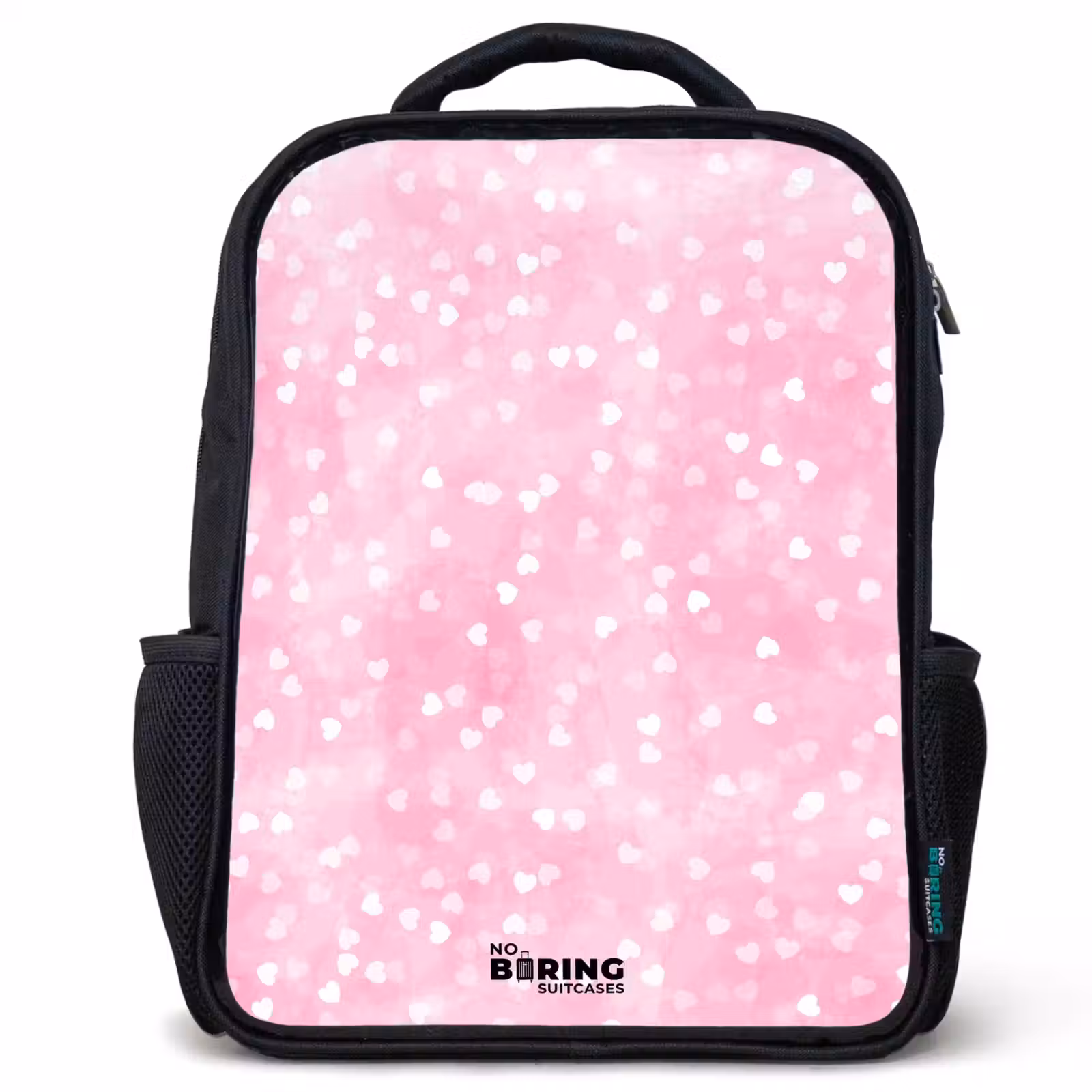 Kids backpack - Pink glitter hearts — 1