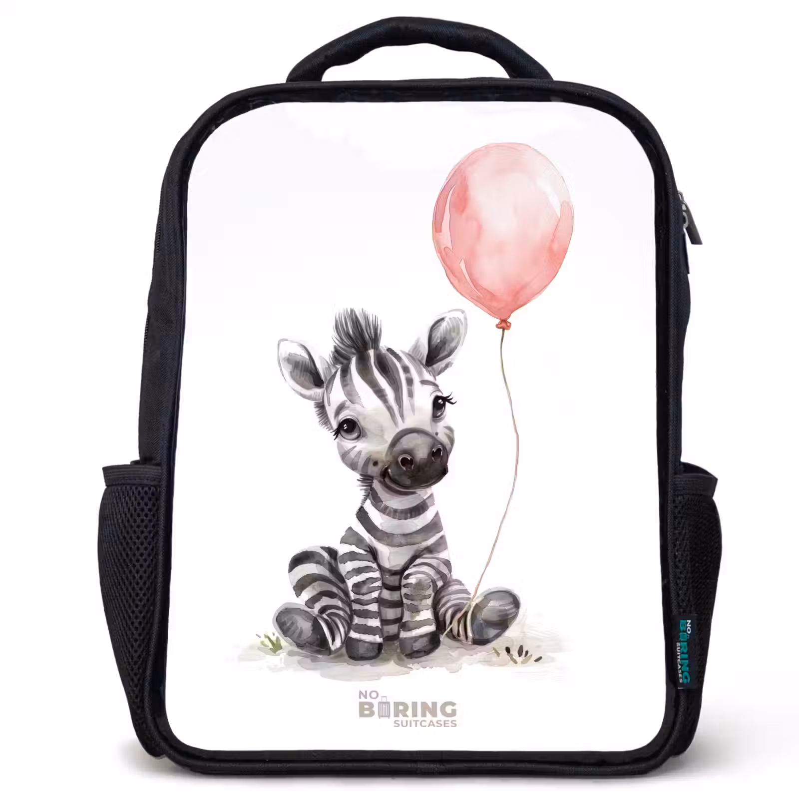 Kids backpack - Zebra with pink balloon — 1