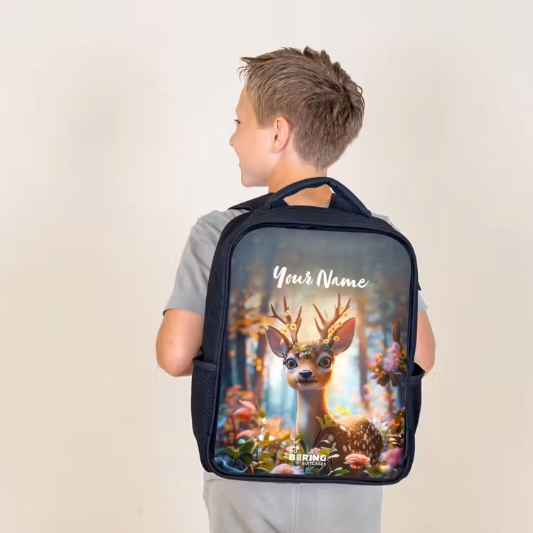 Kids backpack - Bo flower antlers — 2