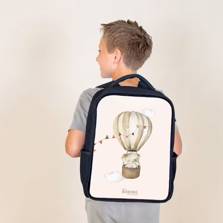 Kids backpack - Elephant in a hot air balloon — 2