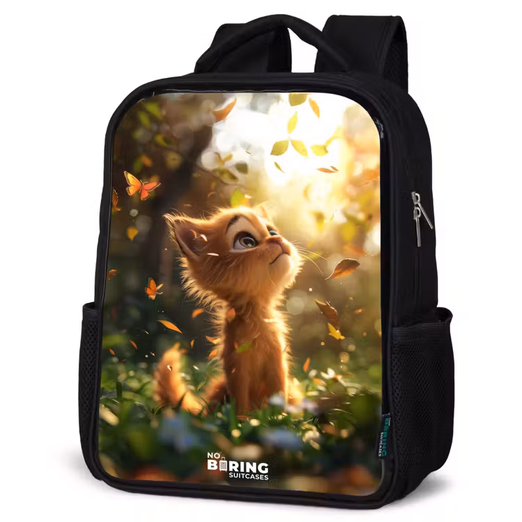 Kids backpack - Henry autumn kitten — 4