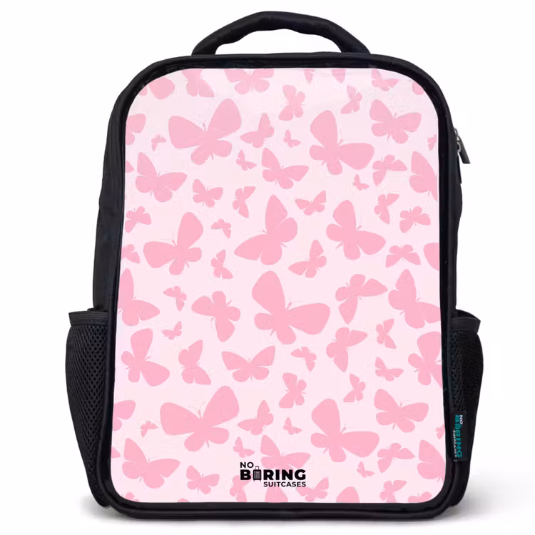 Kids backpack - Pink butterflies — 1