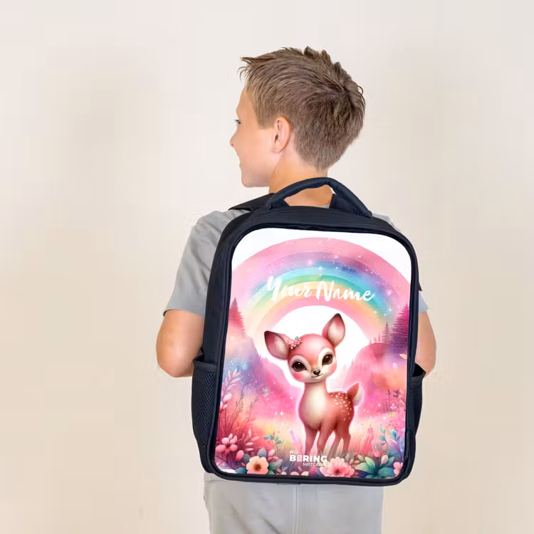Kids backpack - Pink roebuck — 2
