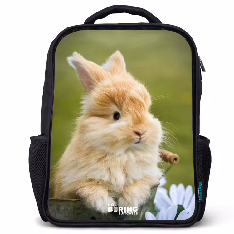 Kids backpack - Rabbit in flower pot — 1