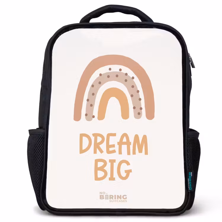 Kids backpack - Rainbow with the quote 'Dream Big' — 1