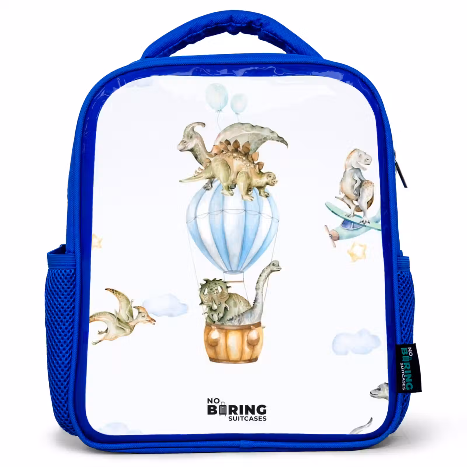 Kids backpack - Blue - Wandering dinosaurs — 1