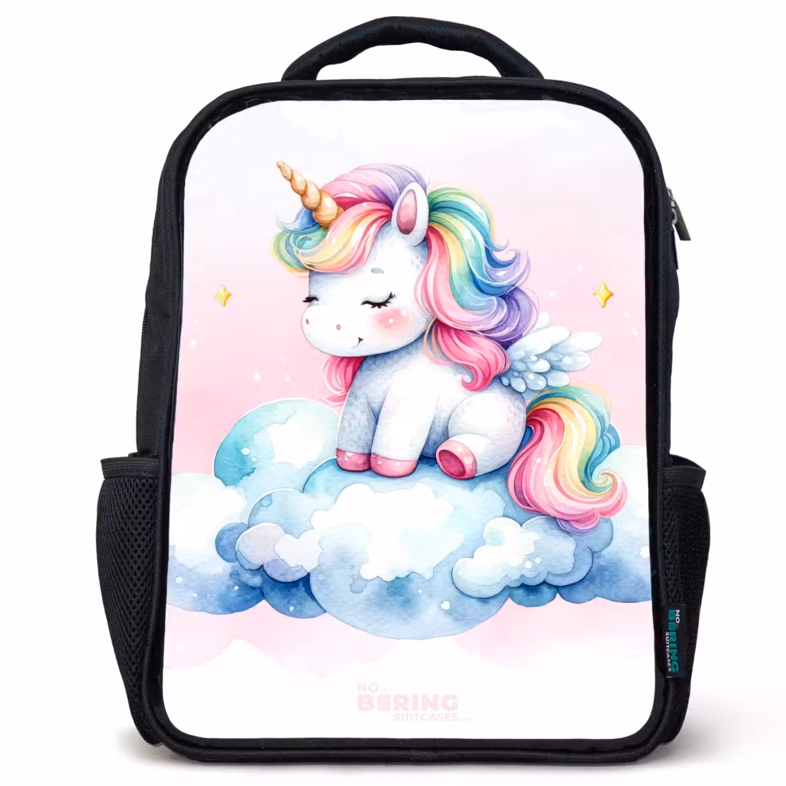 Kids backpack - Unicorn with rainbow mane on a cloud — 1