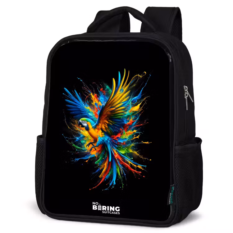 Kids backpack - Colorful parrot — 4