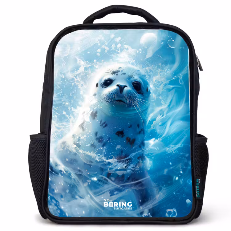 Kids backpack - Seal pup in clear blue water — 1