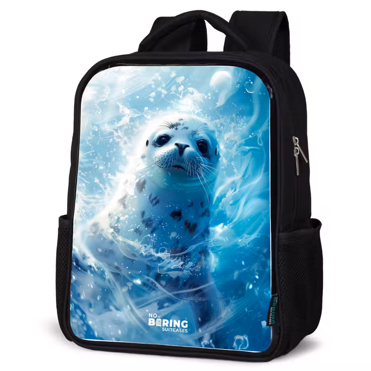 Kids backpack - Seal pup in clear blue water — 4