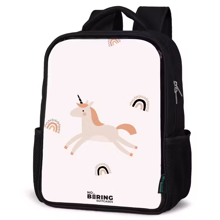 Kids backpack - Unicorn with orange mane — 4