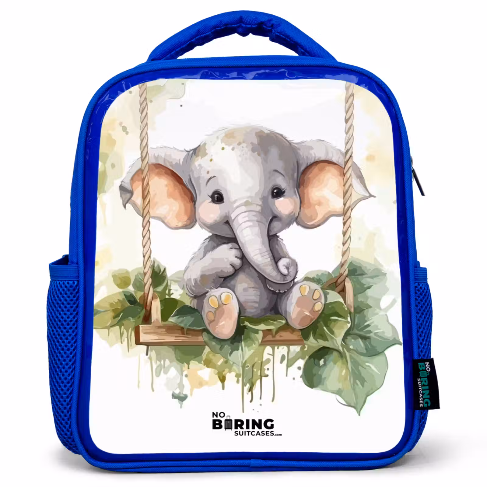 Kids backpack - Blue - Onno elephant — 1
