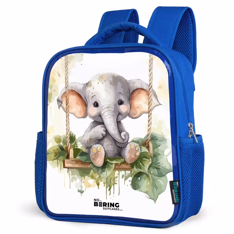 Kids backpack - Blue - Onno elephant — 3
