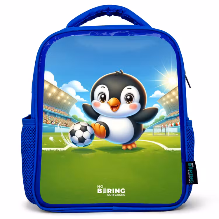 Kids backpack - Blue - Penalty penguin — 1
