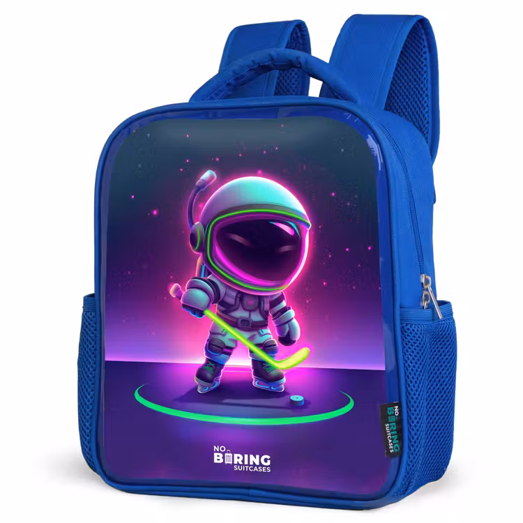 Kids backpack - Blue - Space field hockey — 3