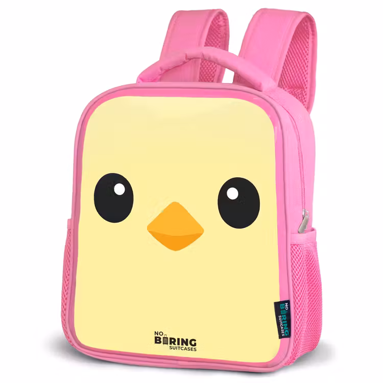 Kids backpack - Pink - Kawai - Chick - Yellow — 4