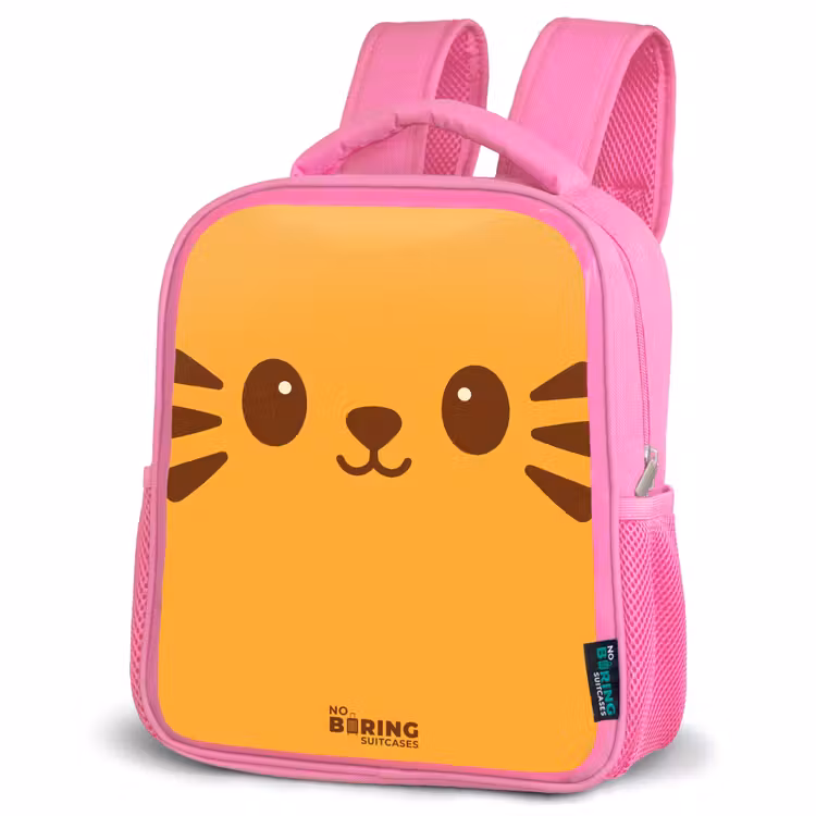 Kids backpack - Pink - Kawai - Tiger - Orange — 4