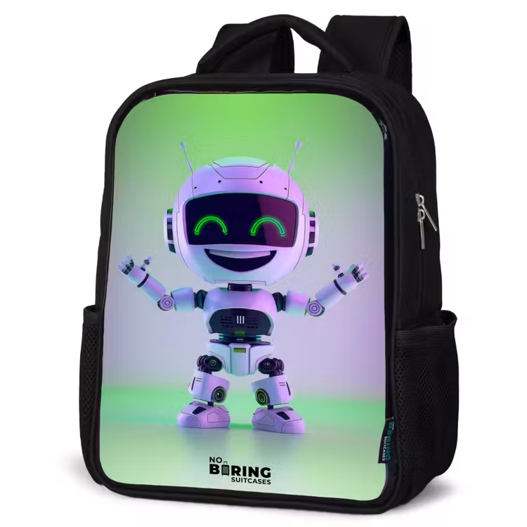 Kids backpack - Robot with purple and green light — 4