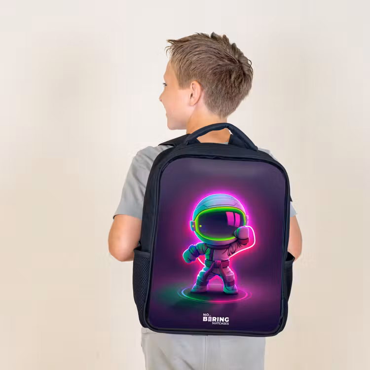 Kids backpack - Space karate neon — 2