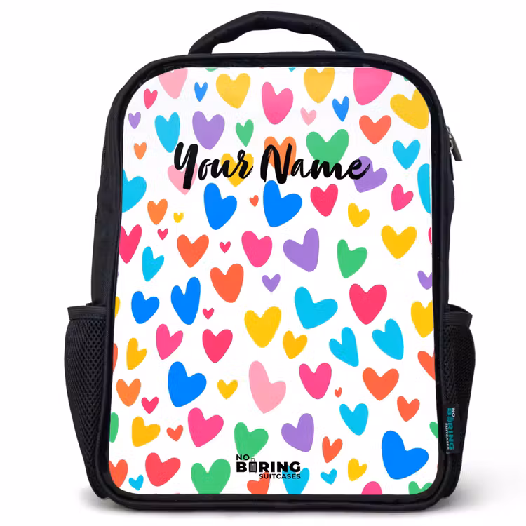 Kids backpack - Colored hearts — 1
