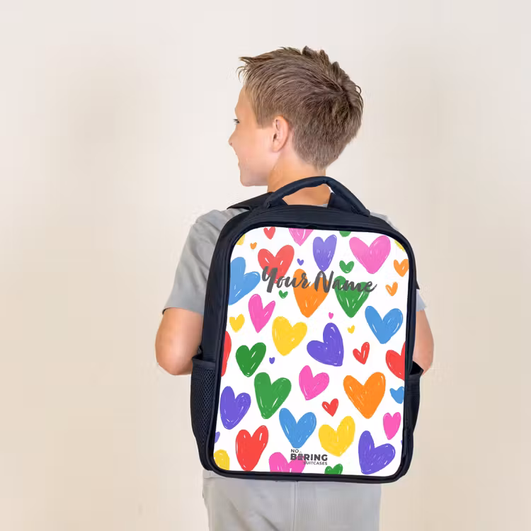 Kids backpack - Colored hearts — 2