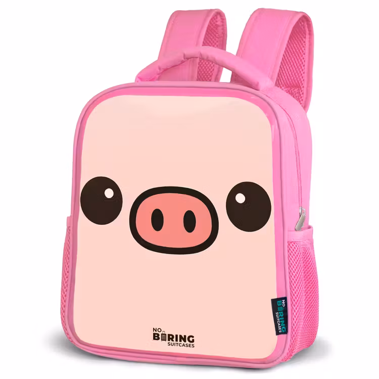 Kids backpack - Pink - Kawai - Pig - Pink — 4