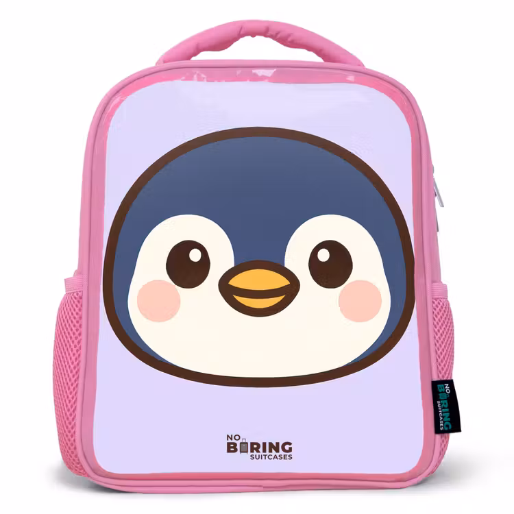 Kids backpack - Pink - Penguin — 1