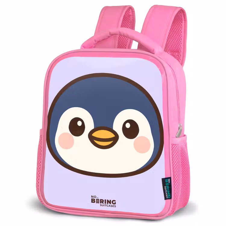 Kids backpack - Pink - Penguin — 4