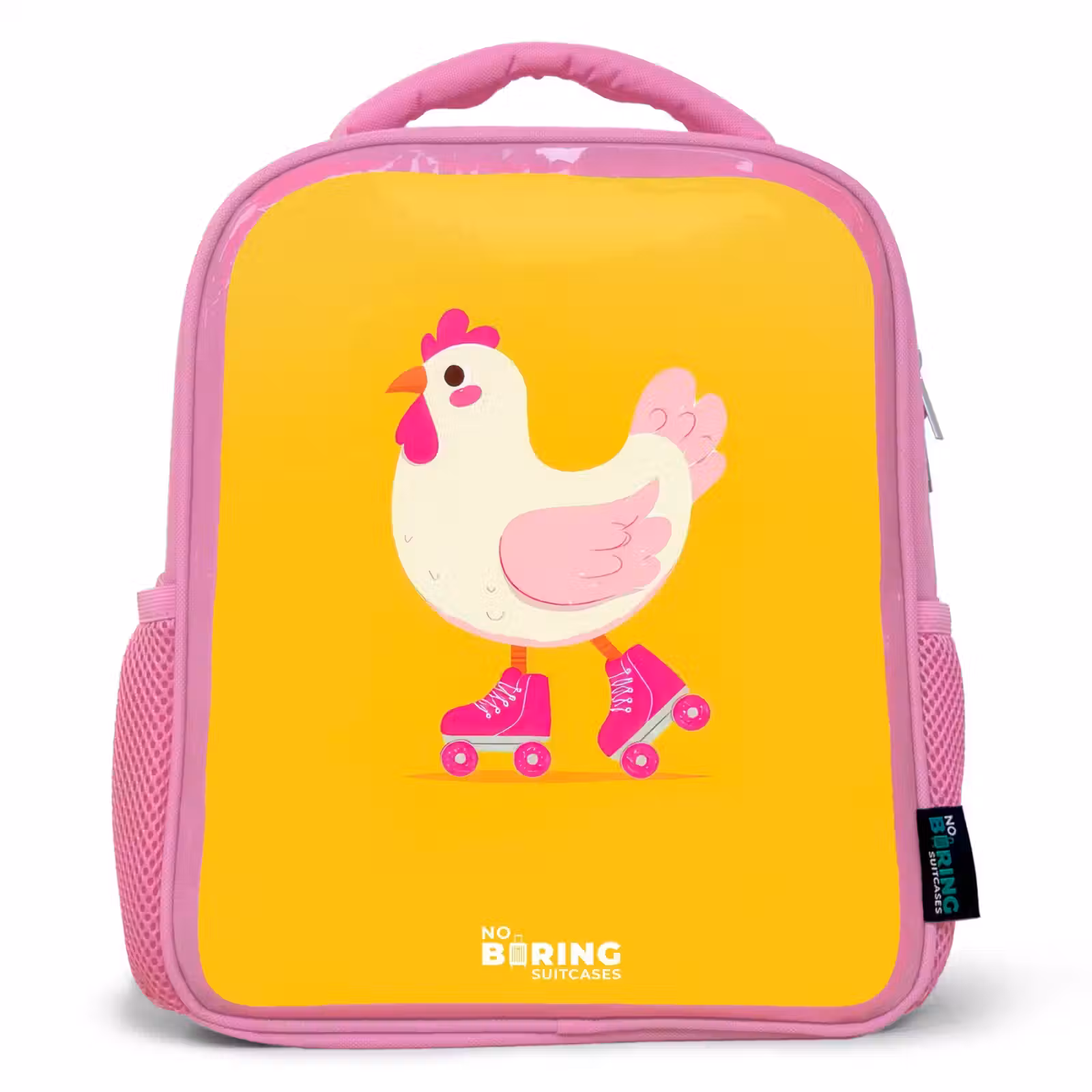 Kids backpack - Pink - Kip - Roller skates - Yellow — 1