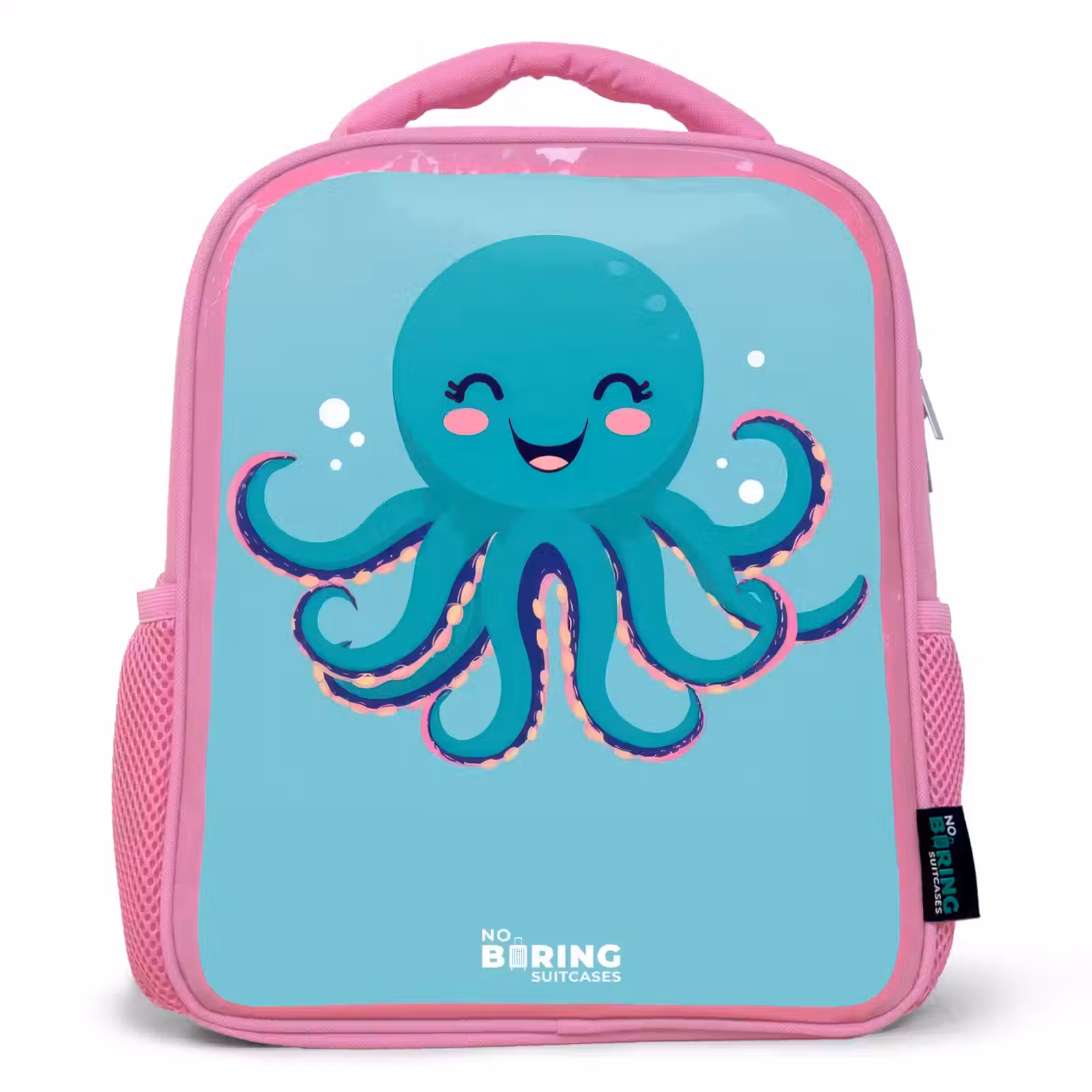 Kids backpack - Pink - Octopus - Water - Blue — 1