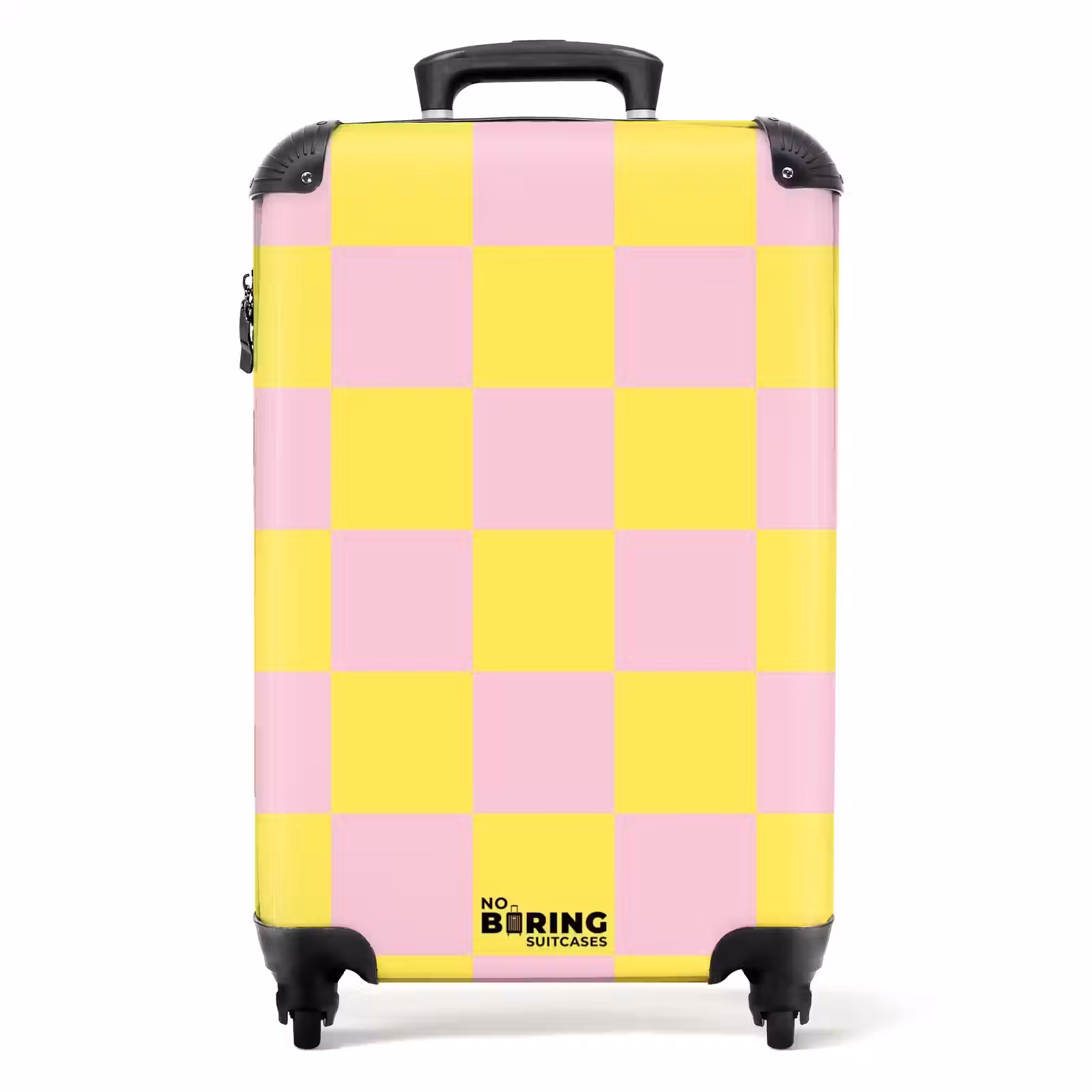 Suitcase - Squares - Pink/Yellow — 1
