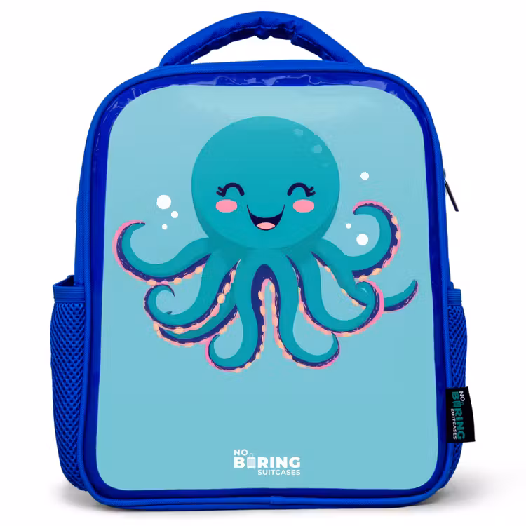 Kids backpack - Blue - Octopus - Water - Blue — 1