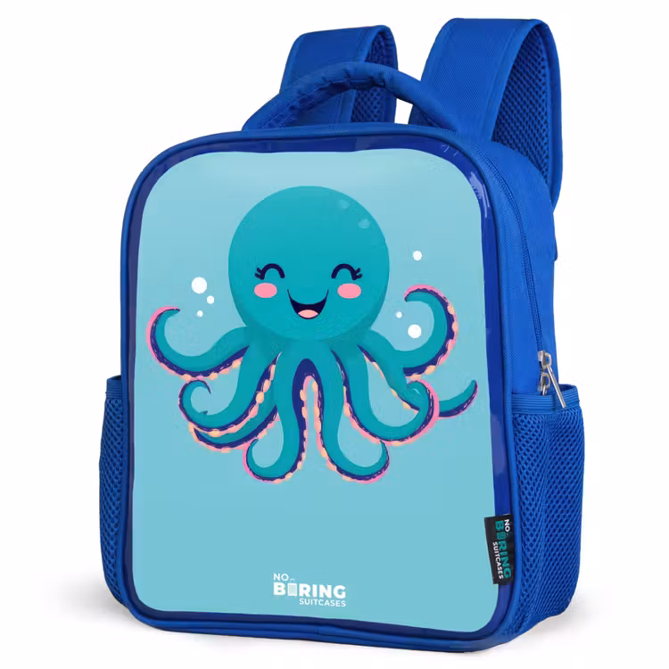 Kids backpack - Blue - Octopus - Water - Blue — 3
