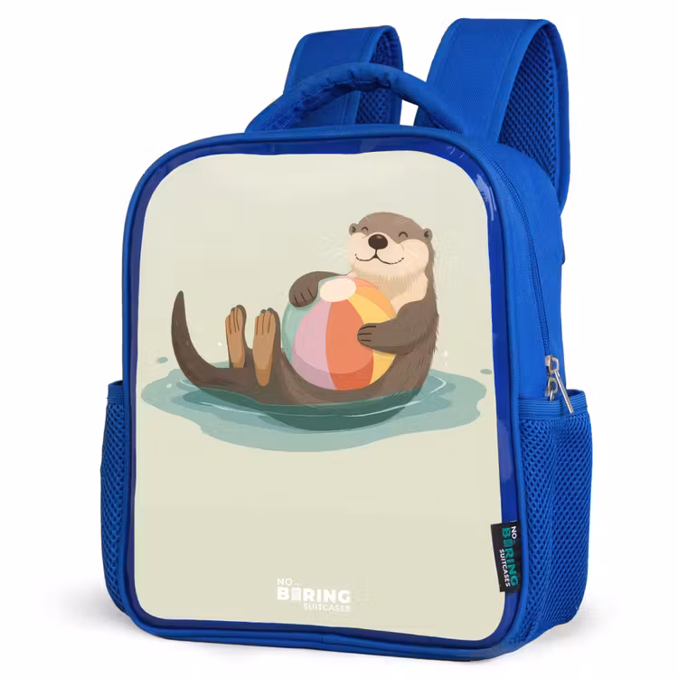 Kids backpack - Blue - Otter - Beach Ball - Water — 3