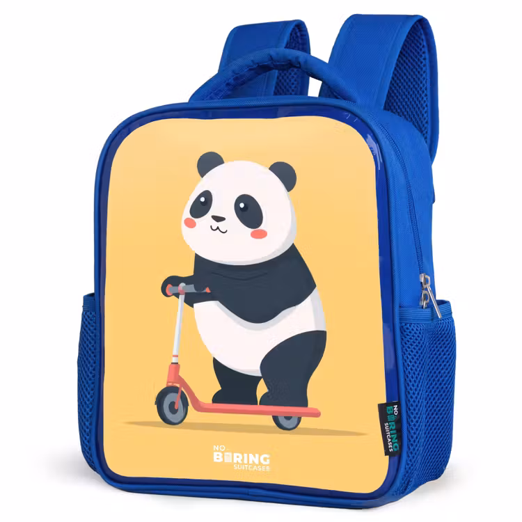 Kids backpack - Blue - Panda - Step - Yellow — 3