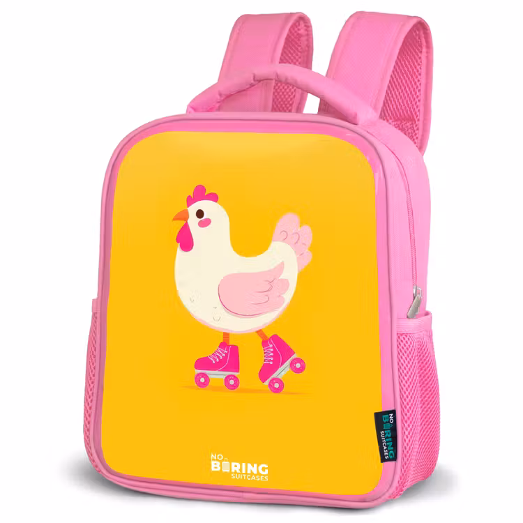 Kids backpack - Pink - Kip - Roller skates - Yellow — 4