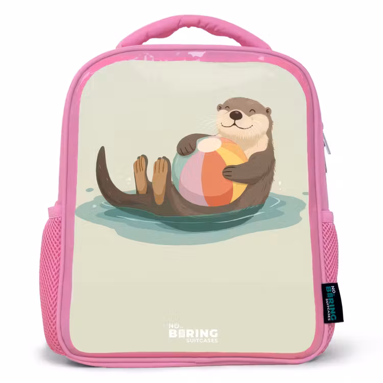 Kids backpack - Pink - Otter - Beach Ball - Water — 1