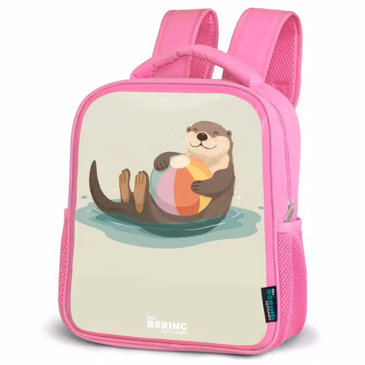 Kids backpack - Pink - Otter - Beach Ball - Water — 4