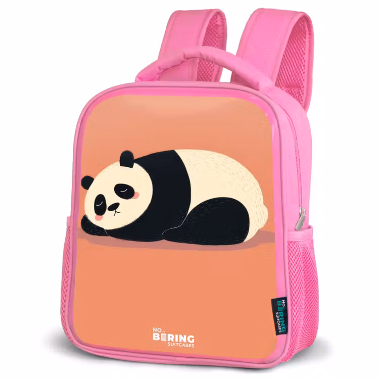 Kids backpack - Pink - Panda - Sleeping - Orange — 4