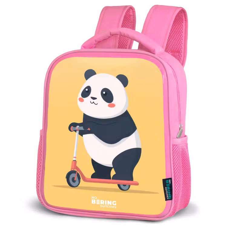 Kids backpack - Pink - Panda - Step - Yellow — 4