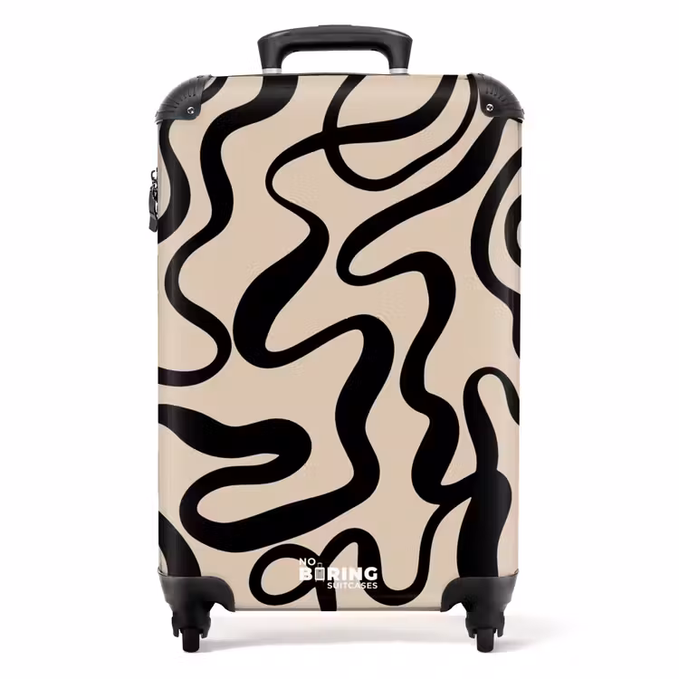Suitcase - Abstract - Minimalist black — 1